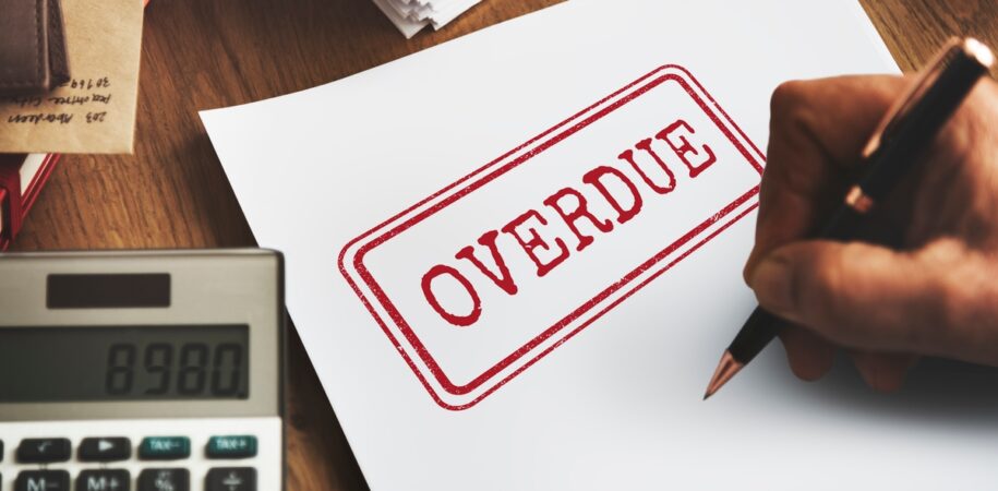 Overdue Outstanding Transaction Unpaid Paying Concept